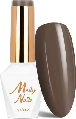 Immagine prodotto di Molly Nails Choco Dreams Brownie HEMA/Di-HEMA-freier Hybrid-Nagellack, 8 g, Nr. 356