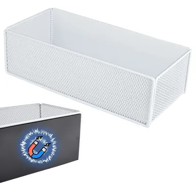 Produktbild von Magnetisches Kühlschrankregal, magnetische Obstregale für den Kühlschrank, platzsparendes Gewürzregal, magnetische Wandhalterung für den Kühlschrank (weiß, groß)