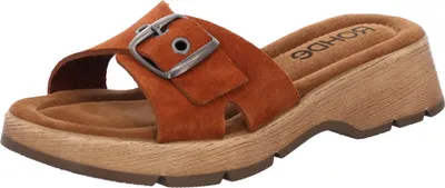 Produktbild von Rohde Damen Clogs Pantoletten Keilabsatz Licata 6260, Größe:41 EU, Farbe:Braun