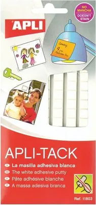 Produktbild von Apli lepivý, předřezaný, odnímatelný tmel 75gr bílý