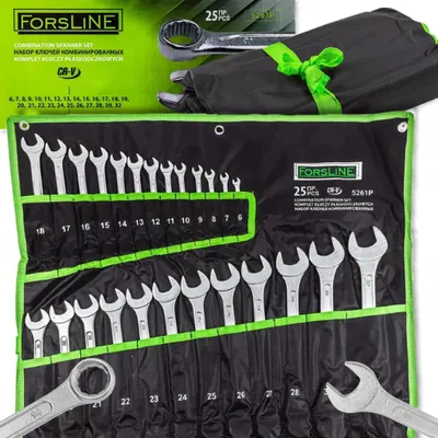 Immagine prodotto di FORSLINE Set grande di CHIAVI combinate 25 ELEMENTI 6 - 32 mm Cr-V