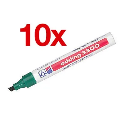 Produktbild von Edding - Filzstift 3300 Diagonale 1-5mm grün | 10 Stück