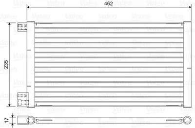 Produktbild von VALEO 814433 Kondensator Klimaanlage Klimakondensator für FIAT Seicento / 600 Schrägheck (187)