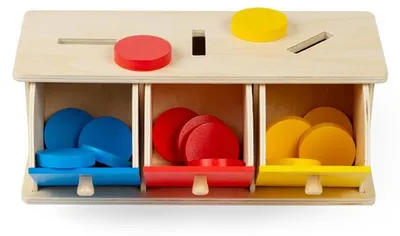 Produktbild von BigJigs Holz Sortierspiel Lernspielzeug Farberkennung Montessori