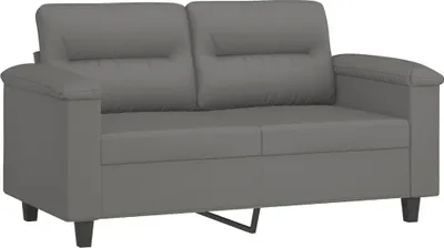 Produktbild von 2-Sitzer-Sofa Dunkelgrau 120 cm Mikrofasergewebe