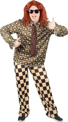 Produktbild von 70er Jahre Freak Kostüm in braun für Herren Gr. S - XXL, Größe:L