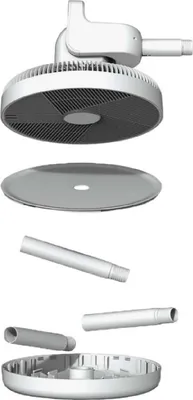 Produktbild von Cecotec 08243, Haushalts-Lamellenlüfter, Weiß, Flur, Tisch, 33 cm, Berührung, LED