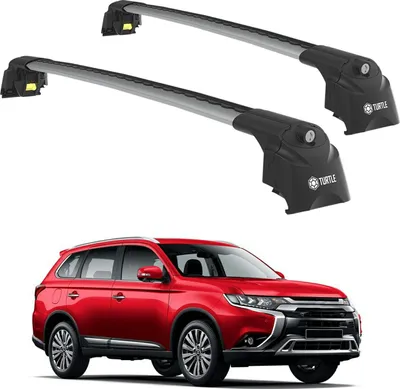Produktbild von TURTLE STREŠNÝ NOSIČ AIR-2 , Silver MITSUBISHI OUTLANDER Mk3 2013 - 2021 SUV