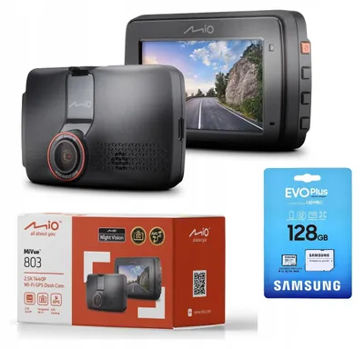Obrázek produktu pro Akční kamera Mio Mivue 803, rozlišení 2,5K (1440P), noční vidění, GPS, Wi-Fi, hmotnost 80,8 g