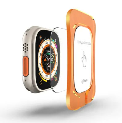 Produktbild von 6x 9H Panzerhartglas für Apple Watch Ultra 2 49 mm 3D KLAR Displayglas Schutzglas Displayschutz Tempered Panzerglas