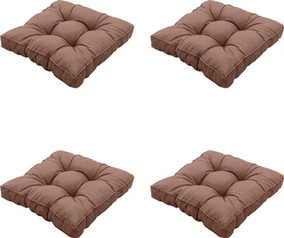 Produktbild von Madison – Panama-Sitzkissen – Braun – 47 x 47 x 10 cm – 4er-Set
