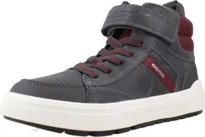 A single high-top sneaker is shown against a white background.