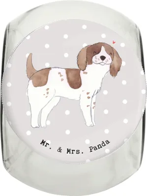 Produktbild von Mr. & Mrs. Panda Dose English Springer Spaniel Moment XL 2000ml - Grau Pastell - Geschenk, schraubglas, Keksdose, Dekoglas, Vorratsglas, glasbehälter