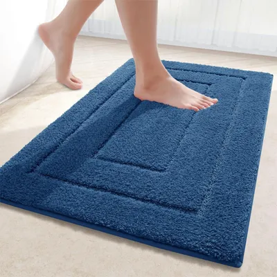 Image de Omgoods - Tapis de bain en microfibre, antidérapant et lavable, 60 x 120 cm