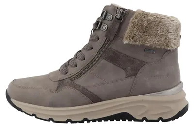 Imagen del producto de Zapatos de cordones para mujer Romika, botas de invierno grises, estilo casual