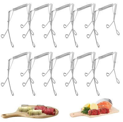 Rouladenklemmen aus Edelstahl, 10 Stück, wiederverwendbar