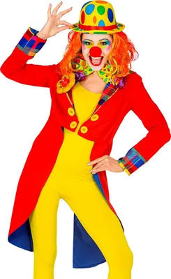 Produktbild von Clown-Frack Damen rot, Groesse:M