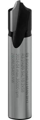 Produktbild von PRO Viertelstabfräser, Ø 3,2 x Ø 9,5, Schaft 8 mm