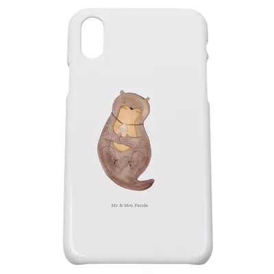 Produktbild von Mr. & Mrs. Panda Iphone 10 Handyhülle Otter Muschel - Weiß - Geschenk, Seeotter, Büro, Träumen, Hülle, Handy, Motivation, Cover, X