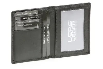 Produktbild von LEAS Ausweis- und Kreditkartenhülle mit RFID-Schutz Echt-Leder, schwarz Card-Collection