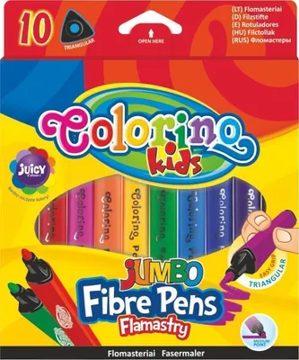 Immagine prodotto di Pennarelli triangolari Jumbo, 10 colori