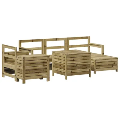Produktbild von 7-tlg. Garten-Sofagarnitur Kiefernholz Imprägniert