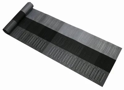 Produktbild von Tischläufer, abwaschbar, hitzebeständig, modern, grau, Vinyl, 135 cm
