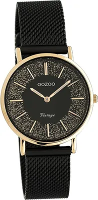 Immagine prodotto di Oozoo orologio da donna in acciaio inossidabile C20143 orologio analogico al quarzo bracciale nero Serie Vintage D2UOC20143