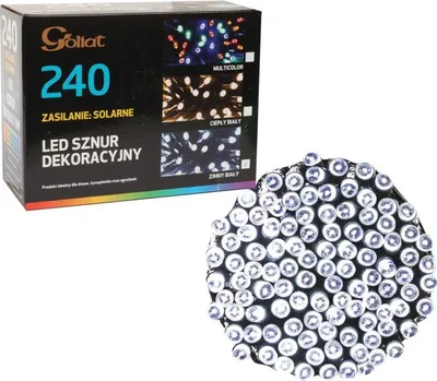 Zdjęcie produktu dla Lampki Choinkowe 240 Led Solary Zimny Biały