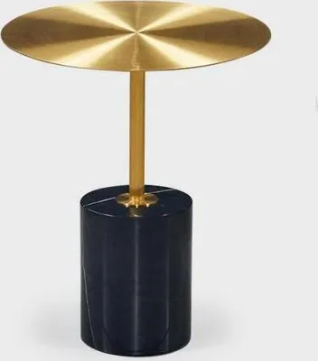 Immagine prodotto di Tavolino rotondo nero e oro Mobili da salotto di design Tavoli