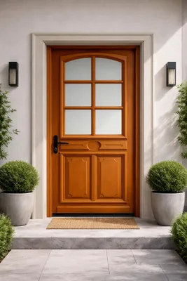 Immagine prodotto di Porta d'ingresso in legno con vetro Marine, H.215xL.80 cm, lato pannello dritto, GD MENUISERIES