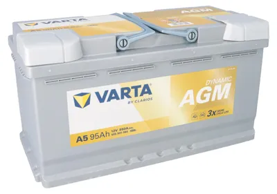 Produktbild von VARTA A5 Silver Dynamic AGM 12V 95Ah 850A Autobatterie Start-Stop 595 901 085