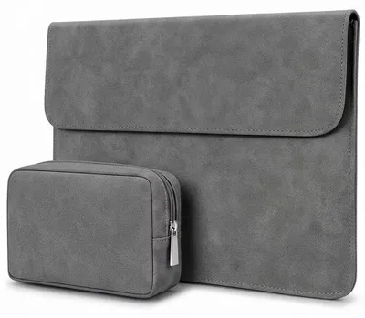 Image de Housse Ordinateur Portable 13 Pouces Protection pour MacBook Air 13 M1-M5 Neo HP Asus Lenovo - Gris