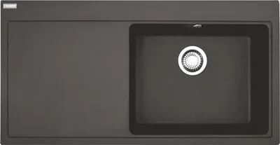 Produktbild von Franke Mythos MTG 611 Einbauspüle Schiefergrau Fragranit für Unterschrank ab 60 cm, Druckknopf - INKL.