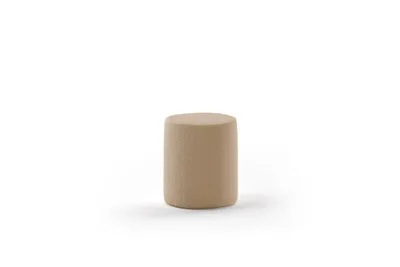 Produktbild von VIPACK - MOON Polsterhocker in Rund, 41,5 cm hoch, Bezug trendiger Boucle Stoff in Braun