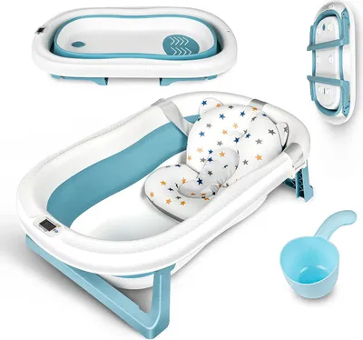 Produktbild von Babybadewanne - Baby Badewanne - Faltbare Baby Badewanne - Babybadewanne - Klappbare Babybadewanne - Faltbare Badewanne für Kinder