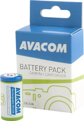 Immagine prodotto di Avacom Rechargeable Photo Battery Avacom Cr123A, Rcr123A 3V 450Mah 1.4Wh
