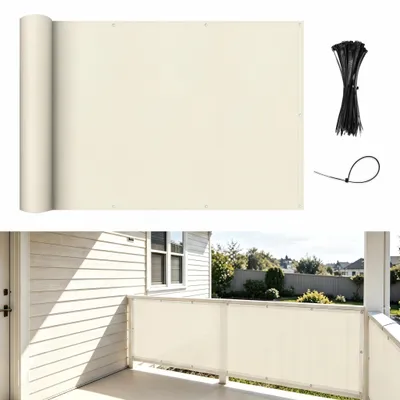 Obrázek produktu pro Odolné balkonové clony odolné vůči povětrnostním vlivům s UV ochranou, rozměry 100 x 500 cm