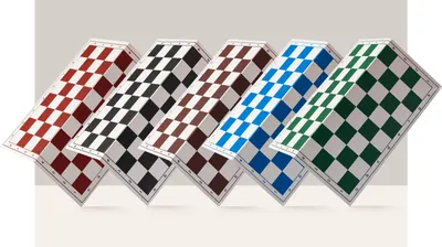 Obrázek produktu pro Plastová skládací šachovnice 4+, bílá a hnědá