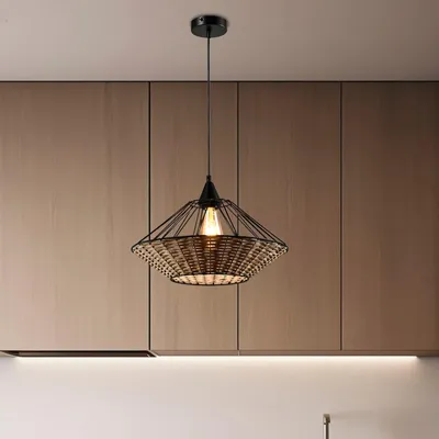 Produktbild von LQWELL Pendellampe， Retro Hängelampe Modern Hängeleuchte Kronleuchter  für  Wohnzimmer Schlafzimmer Esszimmer  Gang  Cafés  Studio Bartheke Wohnzimmer