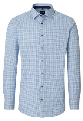 Produktbild von Venti - Modern Fit - Bügelfreies Herren Langarm Hemd (226110900), Größe:46, Farbe:Blau (100)