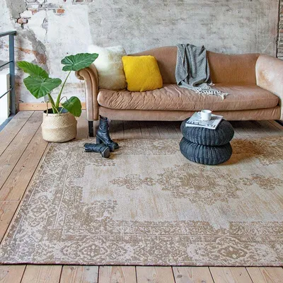 Produktbild von Volero - Teppich Vintage - Dreams Beige Sand - 70x140 cm - Wohnzimmer, Esszimmer, Schlafzimmer - Klassik, Industrielle