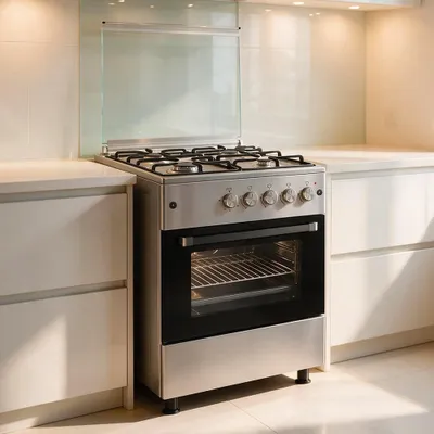 Immagine prodotto di Cucina 4 fuochi con forno a gas ventilato e grill elettrico Flora 60