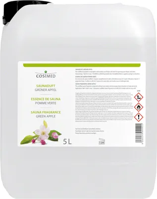 Produktbild von cosiMed Saunaduft grüner Apfel, Konzentrat, Saunaaufguss, Saunazubehör, 5 l