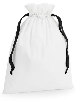Immagine prodotto di Westford Mill - Borsa, cotone LT623 (44 cm x 36 cm) (bianco morbido/nero)