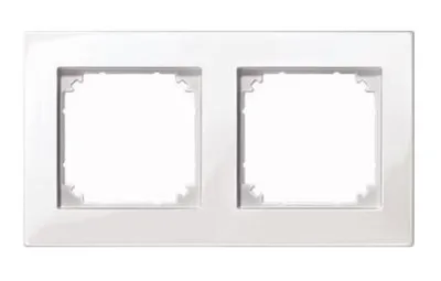 Produktbild von Merten M-PLAN-Rahmen 2fach 486219 polarweiß
