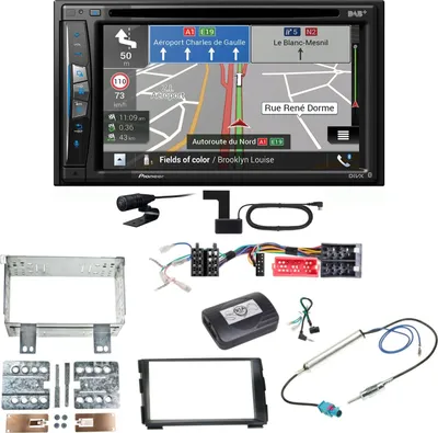 Produktbild von Pioneer AVIC-Z730DAB Navigation Bluetooth USB CD MP3 Einbauset für Kia Cee'd ED