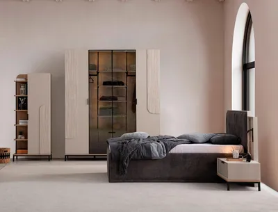 Immagine prodotto di Mobili per camera da letto Letto imbottito di design Armadio Libreria