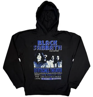 Immagine prodotto di Black Sabbath - Felpa con cappuccio media unisex "Deutsches '73" - Nero