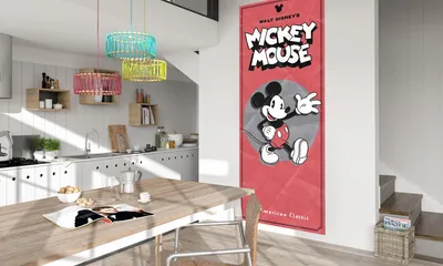 Produktbild von Komar Digitaldruck Vliestapete "Mickey - American Classic" 100 x 250 cm, bunt, 052-DVD1